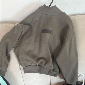 Essentials Khaki Green Hoodie